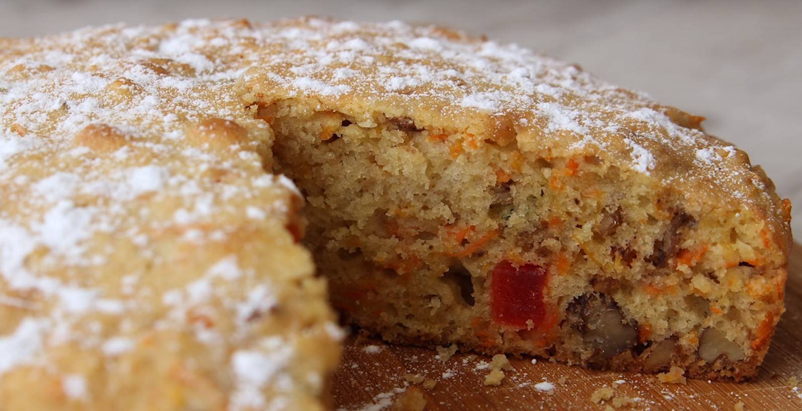 Пирог с морковью и грецкими орехами – кулинарный рецепт