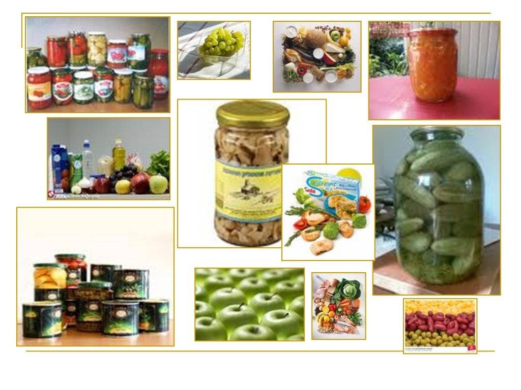 Принципы хранения и консервирования пищевых продуктов