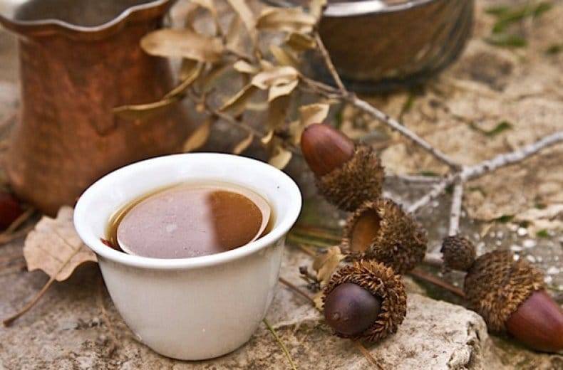 Кофе из желудей - особенности приготовления и польза напитка