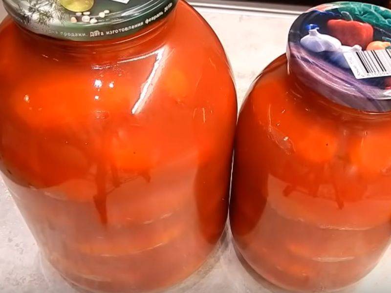 Готовим помидоры в собственном соку