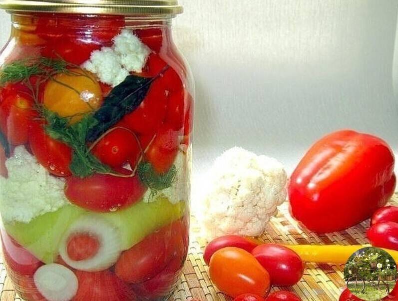 Овощное ассорти на зиму: маринованные овощи быстрого приготовления и микс из огурцов с помидорами