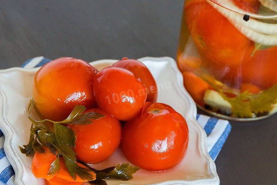 Рецепты приготовления малосольных помидор с чесноком и укропом