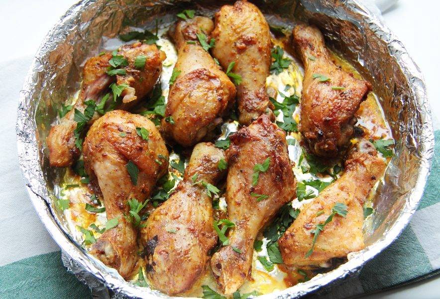 Куриные ножки в духовке с хрустящей корочкой - рецепты приготовления куриных голеней