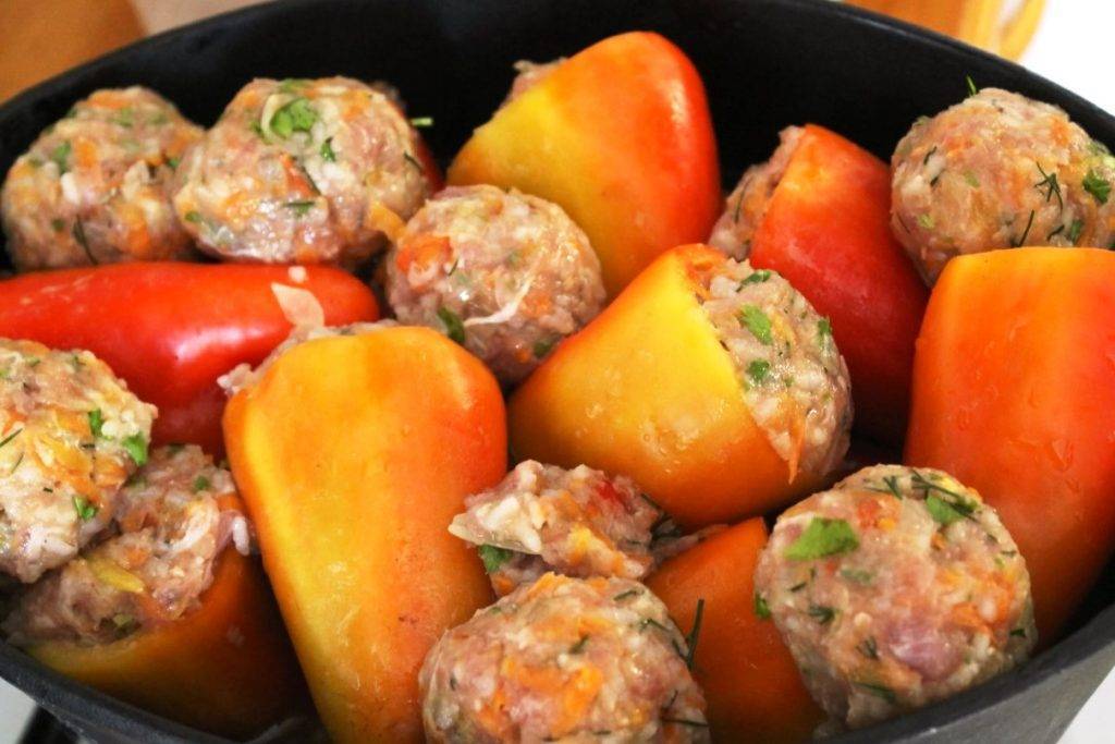 Перец, фаршированный морковью — пошаговый рецепт с фото