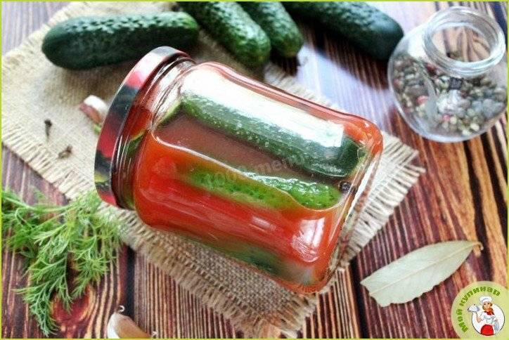 Огурцы в томатном соусе на зиму: самые вкусные рецепты