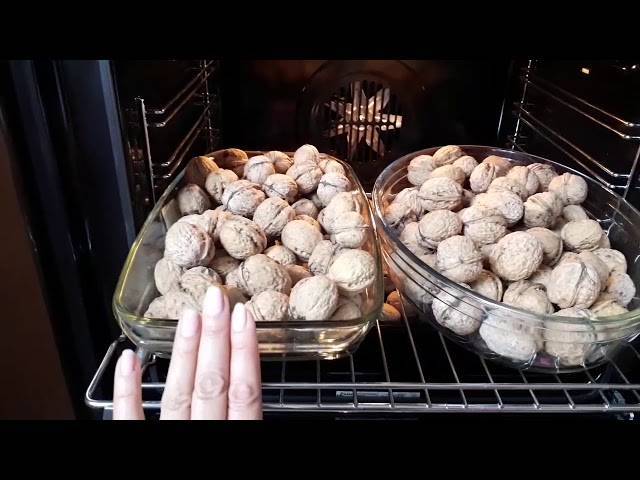 Подсушить орехи в духовке температура. как правильно сушить орехи