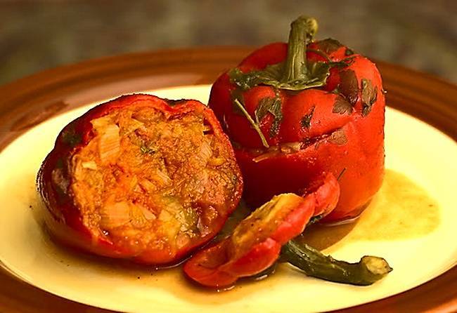 Фаршированные мясом баклажаны перцы и помидоры рецепт с фото пошагово - 1000.menu