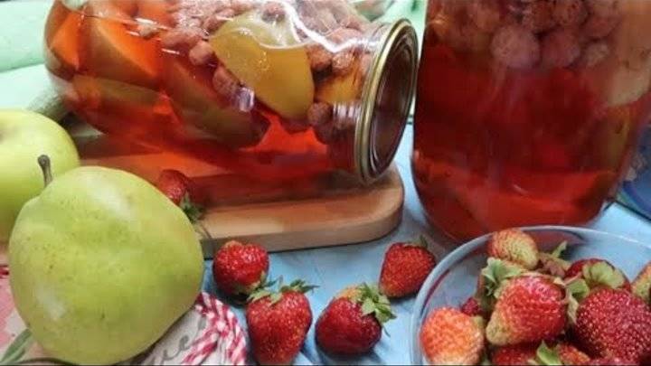 Компот из клубники на зиму рецепты на 2 литровую банку