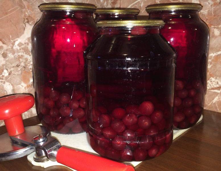 Компот из вишни на зиму — 10 простых рецептов вишневого компота