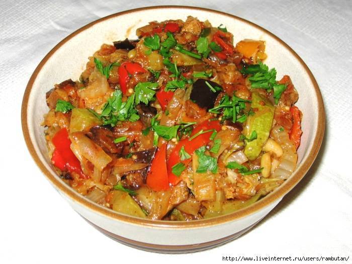 Рагу из овощей с кабачками и баклажанами — 9 вкусных рецептов